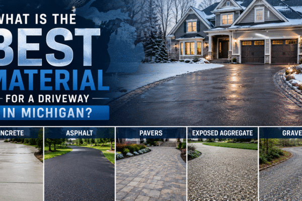 What Is the Best Material for a Concrete Driveway in Michigan?